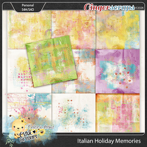 Italian Holiday Memories Painted Papers