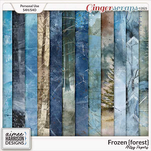 Frozen {forest} Artsy Papers by Aimee Harrison