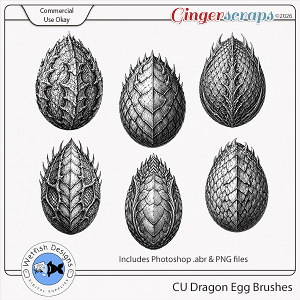 CU Dragon Egg Brushes by Wetfish Designs 