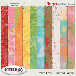 With Love - Painted Papers by Aprilisa Designs