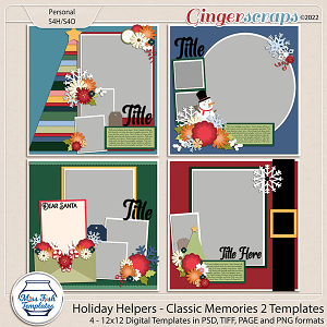 Holiday Helpers - Classic Memories 2 Templates by Miss Fish