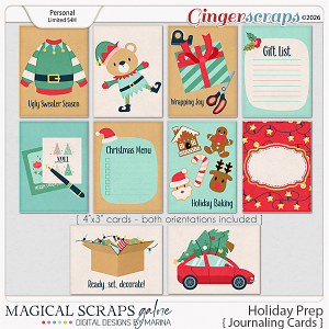 Holiday Prep (journaling cards) Holiday Prep (journaling cards)
