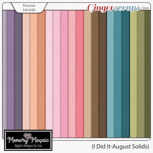 I Did It-August Solids by Memory Mosaic