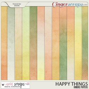Happy Things - Ombre Papers - by Neia Scraps