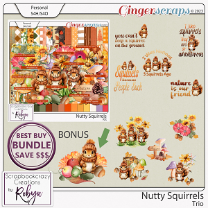 Nutty Squirrels Trio by Scrapbookcrazy Creations