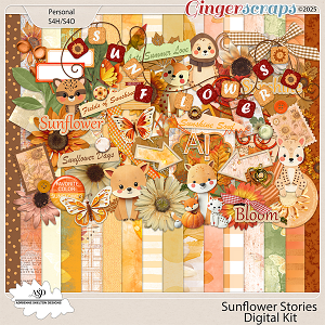 Sunflower Stories Kit - By Adrienne Skelton Designs 