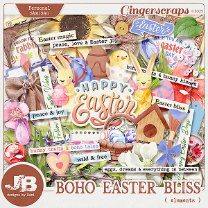 Boho Easter Bliss Elements by JB Studio