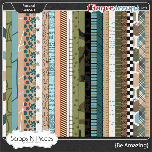 Be Amazing Pattern Papers by Scraps N Pieces 