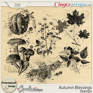 Autumn blessings Stamps by PrelestnayaP Design and CarolW Designs