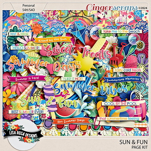 Sun and Fun - Page Kit by Lisa Rosa Designs