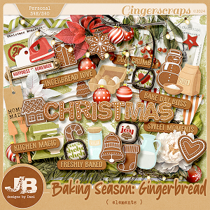 Baking Season: Gingerbread Elements by JB Studio