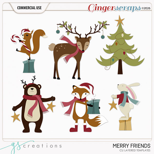 Merry Friends Layered Templates (CU) by GS Creations