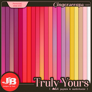 Truly Yours Ombré Papers & Cardstocks by JB Studio