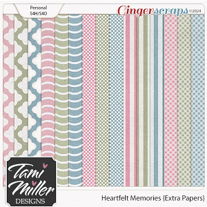 Heartfelt Memories Extra Papers by Tami Miller Designs