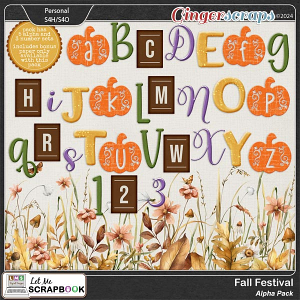 Fall Festival Alpha Pack by Let Me Scrapbook