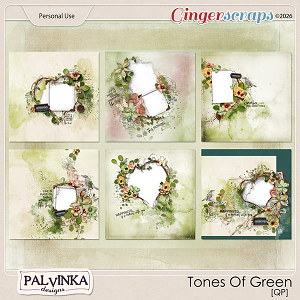Tones Of Green QP by Palvinka Designs