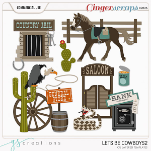 Let's be Cowboys 2 Templates (CU) by GS Creations