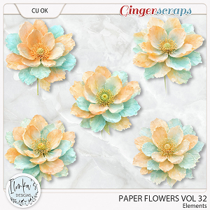 CU Paper Flowers Vol 32 by Ilonka's Designs
