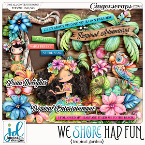 We Shore Had Fun {Tropical Garden Elements}