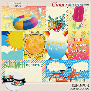 Sun and Fun - Journal Cards by Lisa Rosa Designs