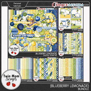 Blueberry Lemonade - BUNDLE by Twin Mom Scraps