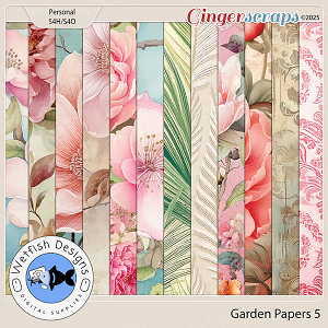 Garden Papers 5 by Wetfish Designs  