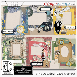 The Decades: 1930's-Clusters by Memory Mosaic & Polka Dot Chicks