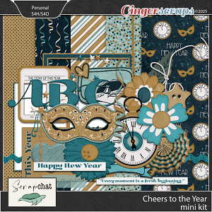 Cheers To The Year Mini Kit by ScrapChat Designs