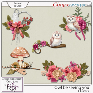 Owl be seeing you Clusters by Scrapbookcrazy Creations