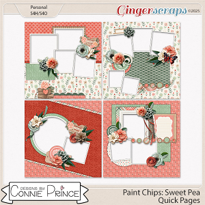 Paint Chips Sweet Pea - Quick Pages by Connie Prince