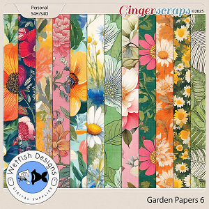 Garden Papers 6 by Wetfish Designs  
