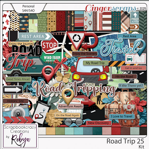 Road Trip 25 Kit by Scrapbookcrazy Creations