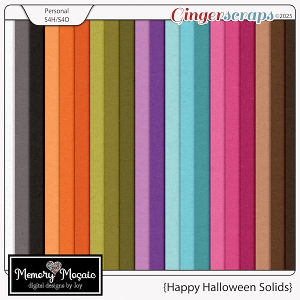 Happy Halloween Solids by Memory Mosaic