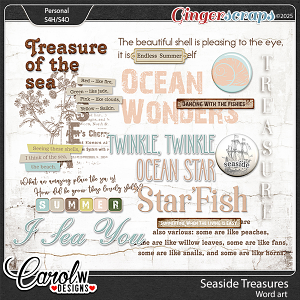 Seaside Treasures-Word art