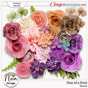 One of a Kind - Flowers - by Neia Scraps