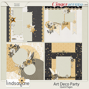 Art Deco Party Quick Pages by Lindsay Jane
