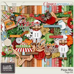 Pizza Mia Page Kit by Aimee Harrison