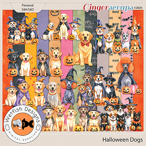 Halloween Dogs Mini Kit by Wetfish Designs