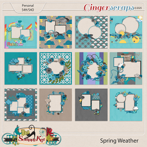 Spring Weather Quick Pages by The Scrappy Kat