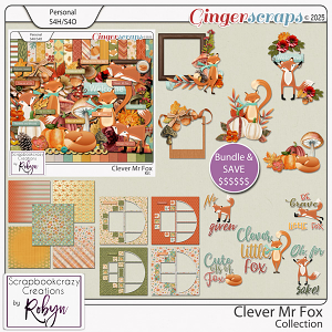 Clever Mr Fox Collection by Scrapbookcrazy Creations