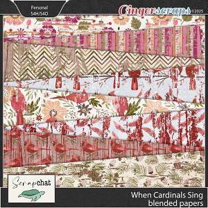 When Cardinals Sing Blended Papers by ScrapChat Designs