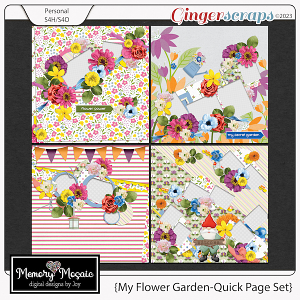 My Flower Garden-Quick Page Set by Memory Mosaic