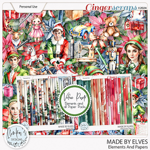 Made By Elves Elements And Papers by Ilonka's Designs