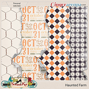 Haunted Farm Torn Papers by The Scrappy Kat