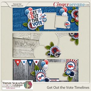 Get Out the Vote Timelines by Trixie Scraps Designs