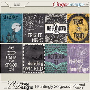 Hauntingly Gorgeous: Journal Cards by LDragDesigns