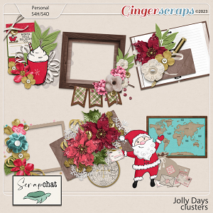 Jolly Days Clusters by ScrapChat Designs