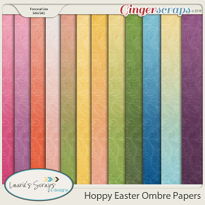 Hoppy Easter Ombre Papers