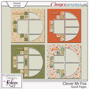 Clever Mr Fox Quick Pages by Scrapbookcrazy Creations