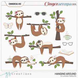 Hanging Around Layered Templates (CU) by GS Creations